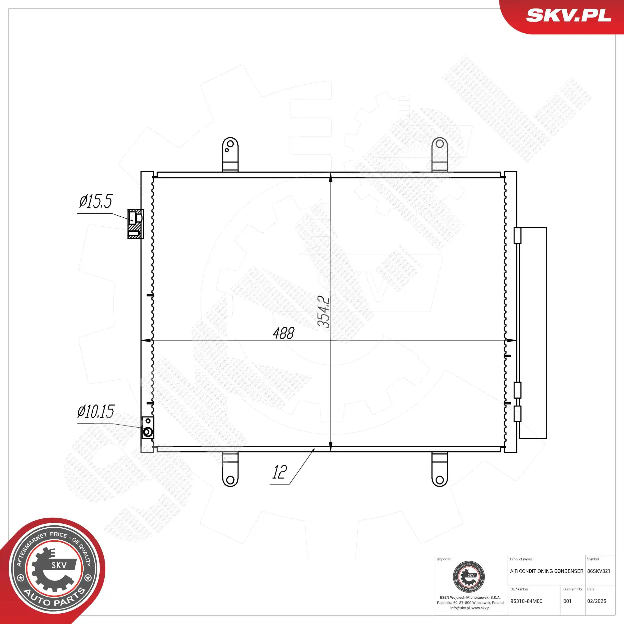 Condenser, air conditioning